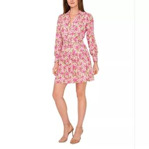 CeCe Pink Floral Dress